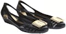 (W) Sandal Rata-Rata FERRAGAMO Jelly 'Hitam' 033711-550643