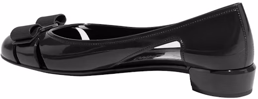 Shop (W) FERRAGAMO Escarpins en Cuir Verni Jelly ''Noir'' 035656-726363