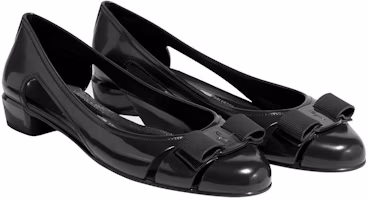 Details for (W) FERRAGAMO Escarpins en Cuir Verni Jelly ''Noir'' 035656-726363
