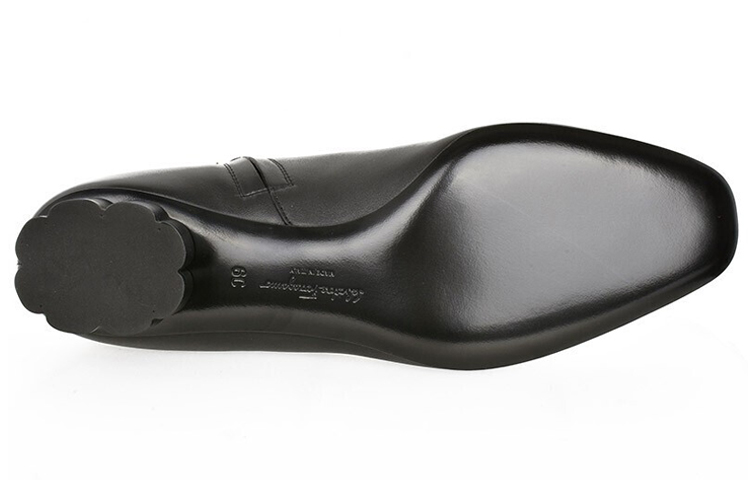 (W) FERRAGAMO Leather Ankle Boots 'Black Zipper Detail' 圖 4