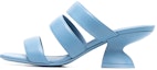 Buy (W) Sandalias de Tacón Ancho de Cuero FERRAGAMO 'Azul Cielo' 01B633-743786