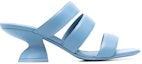 Order (W) Sandalias de Tacón Ancho de Cuero FERRAGAMO 'Azul Cielo' 01B633-743786