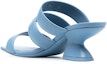 Shop (W) Sandalias de Tacón Ancho de Cuero FERRAGAMO 'Azul Cielo' 01B633-743786