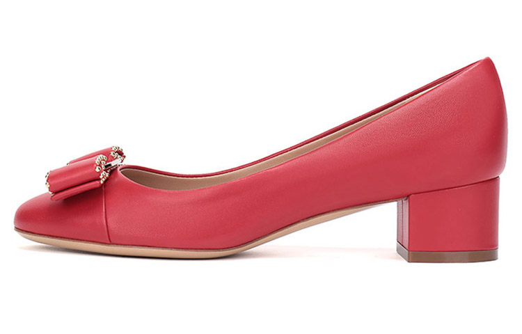 Buy (W) Tacchi Alti in Pelle con Fiocco FERRAGAMO ''Rosso'' 01N555-692155