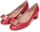 Lookbook (Women) FERRAGAMO Leather Bow High Heels 'Red' 01N555-692155