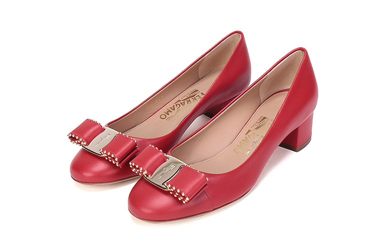 Lookbook (W) Tacchi Alti in Pelle con Fiocco FERRAGAMO ''Rosso'' 01N555-692155