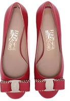 Shop Ferragamo 菲拉格姆 皮革蝴蝶結高跟鞋 女裝 紅色