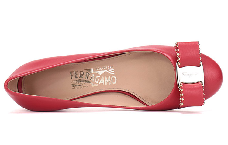 Purchase (W) Tacchi Alti in Pelle con Fiocco FERRAGAMO ''Rosso'' 01N555-692155