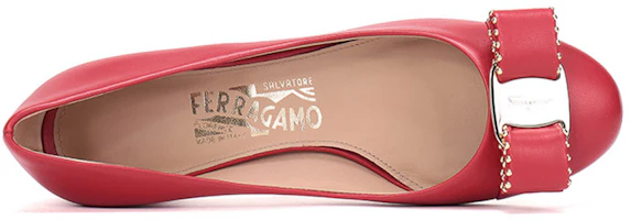 Purchase Ferragamo 菲拉格姆 皮革蝴蝶結高跟鞋 女裝 紅色