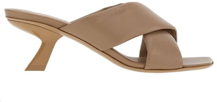 (W) Ferragamo皮革交叉带粗跟凉鞋“米色” 01F939-761900 Order (W) Ferragamo皮革交叉带粗跟凉鞋“米色” 01F939-761900