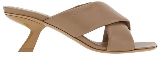 (W) FERRAGAMO Sandal Hak Tebal Kulit Silang 'Beige' 01F939-761900 Order (W) FERRAGAMO Sandal Hak Tebal Kulit Silang 'Beige' 01F939-761900