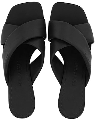 (Women) FERRAGAMO Leather Crossover Strap Sandals 'Black' 01F939-761898 Lookbook (Women) FERRAGAMO Leather Crossover Strap Sandals 'Black' 01F939-761898