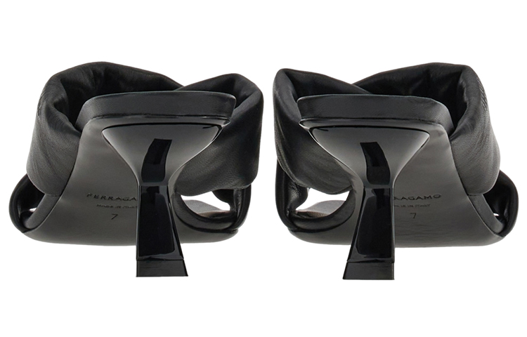Shop (W) Sandalias de Piel Ferragamo con Correas Cruzadas 'Negro' 01F939-761898