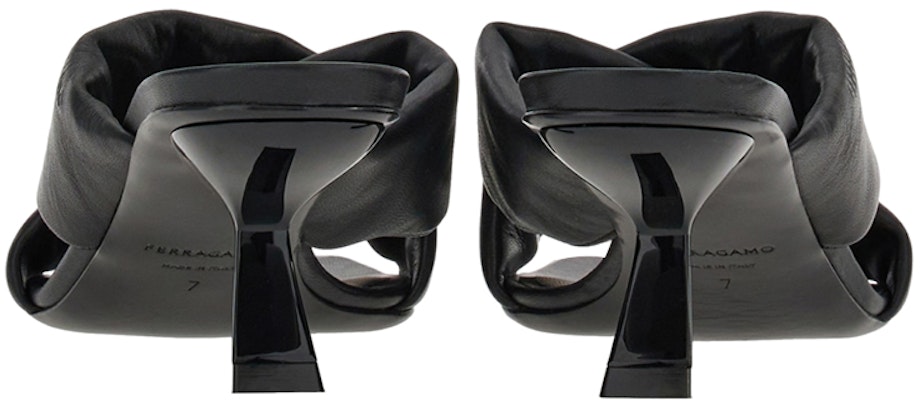 (Women) FERRAGAMO Leather Crossover Strap Sandals 'Black' 01F939-761898 Shop (Women) FERRAGAMO Leather Crossover Strap Sandals 'Black' 01F939-761898