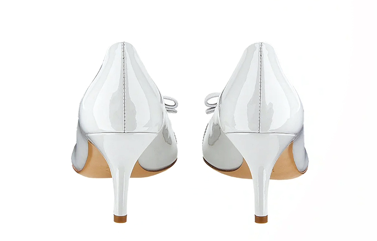 (W) FERRAGAMO Leather High-Heel 'Grey' 圖 4