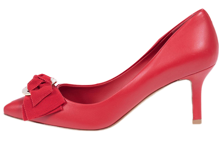 Buy (W) FERRAGAMO Tumit Tinggi Kulit 'Merah' 01N161-686959