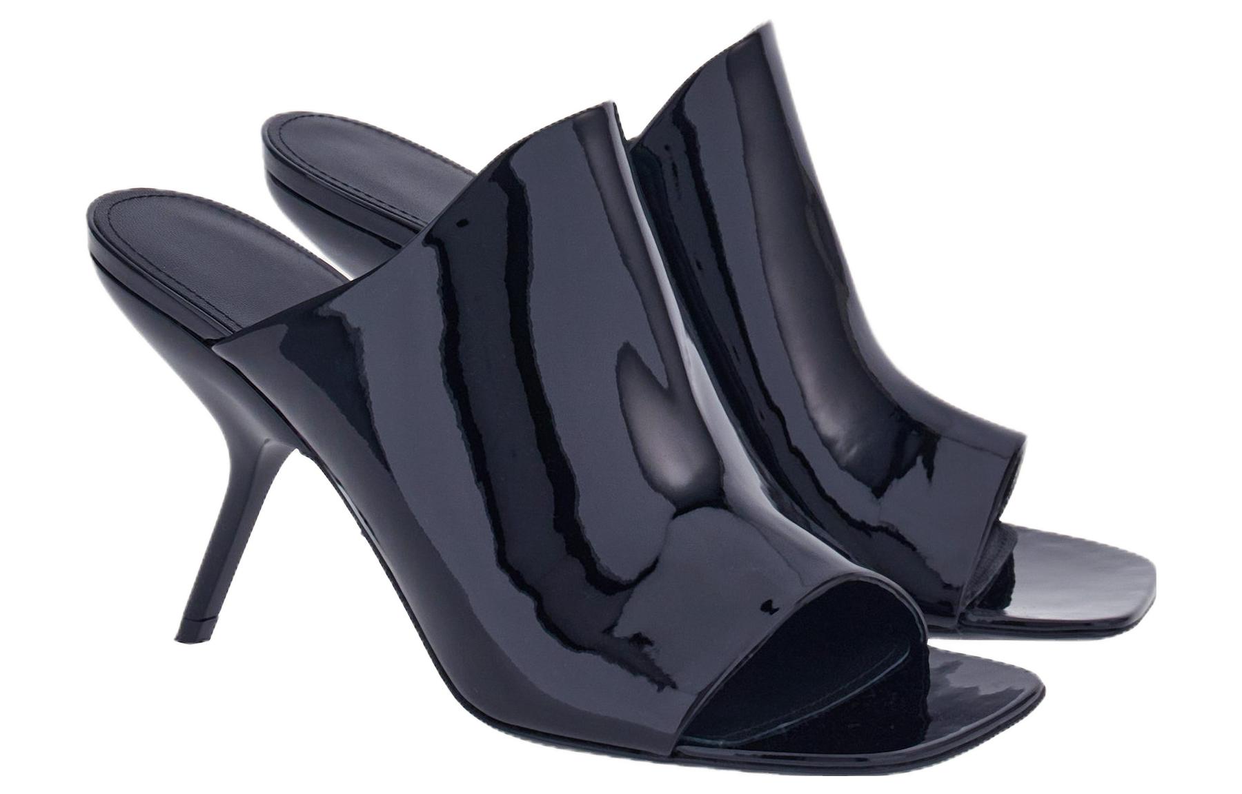 Order (W) フェラガモ スクエアトゥ レザー ミュール (黒) 01G519-767910