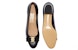 (W) FERRAGAMO Kasut Tumit Tinggi Kulit 'Tumit Blok Hitam' 017468-574571