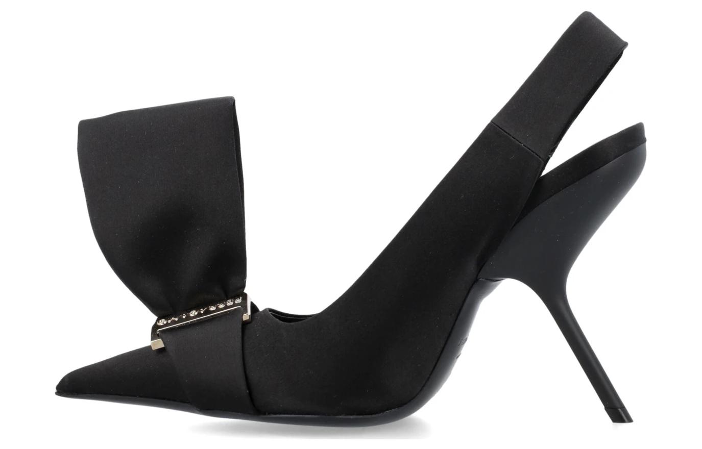 Buy (W) FERRAGAMO真皮高跟鞋“舒适时尚黑色细高跟”10.5厘米 01F796763016