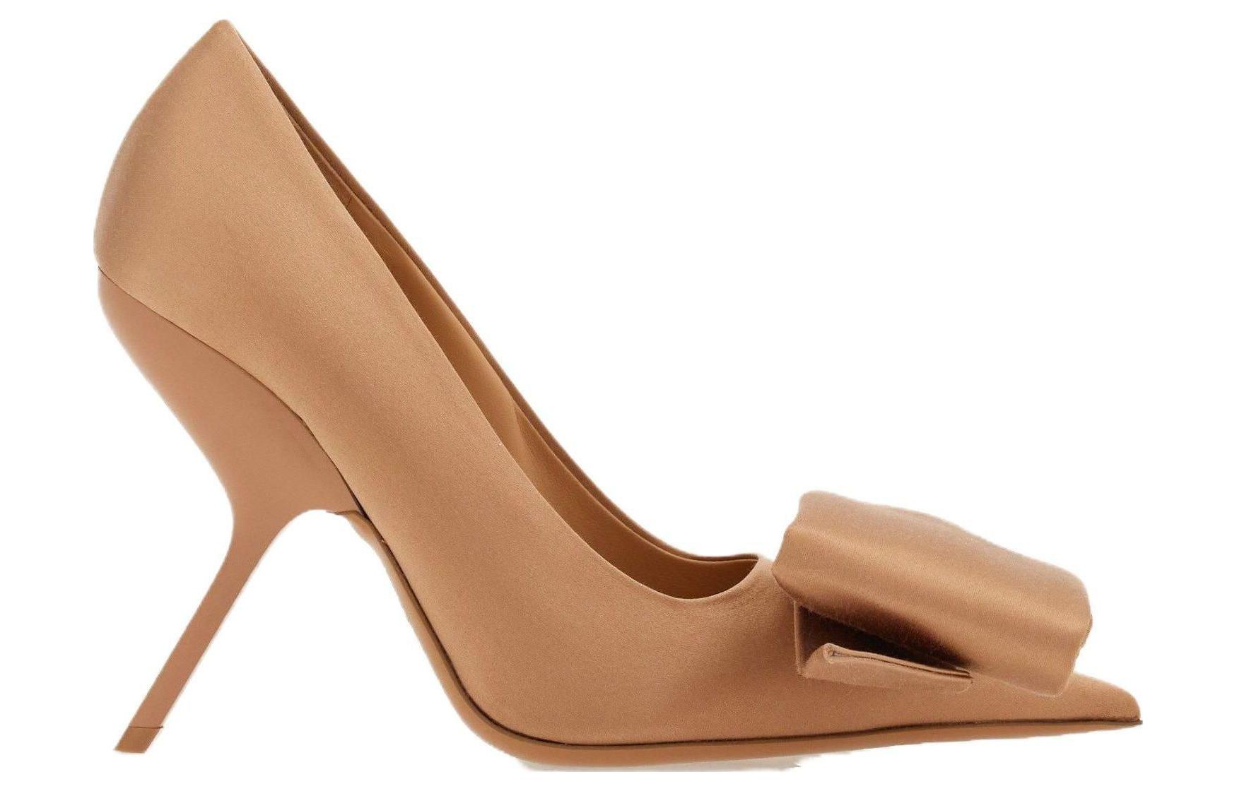 (W) FERRAGAMO Leather High Heels 'Fashion Brown' 圖 2