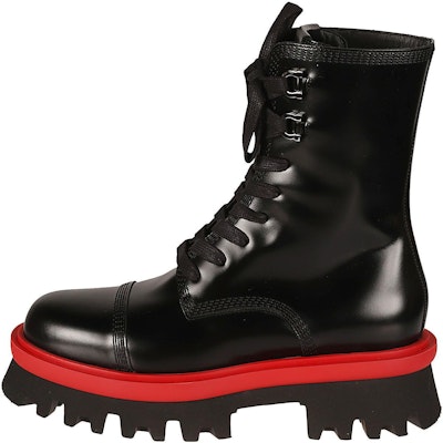 (Women) FERRAGAMO Leather Lace-Up Martin Boots 'Black' 01F701-763845 Buy (Women) FERRAGAMO Leather Lace-Up Martin Boots 'Black' 01F701-763845