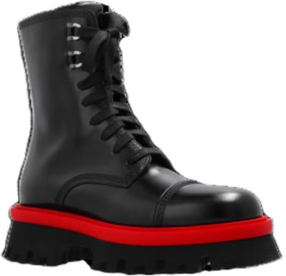(Women) FERRAGAMO Leather Lace-Up Martin Boots 'Black' 01F701-763845 Order (Women) FERRAGAMO Leather Lace-Up Martin Boots 'Black' 01F701-763845