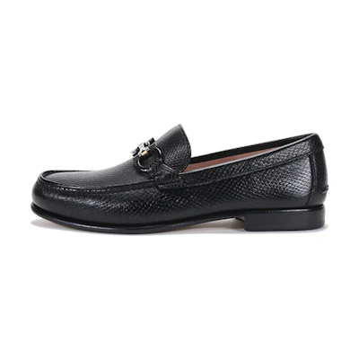 (W) FERRAGAMO Leather Loafer 'Black'