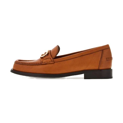 (W) FERRAGAMO Leather Loafer 'Brown'