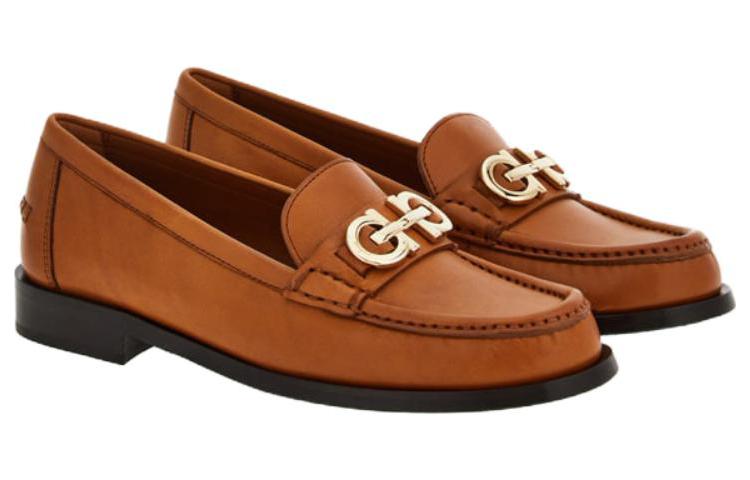(W) FERRAGAMO Leather Loafer 'Brown' 圖 2