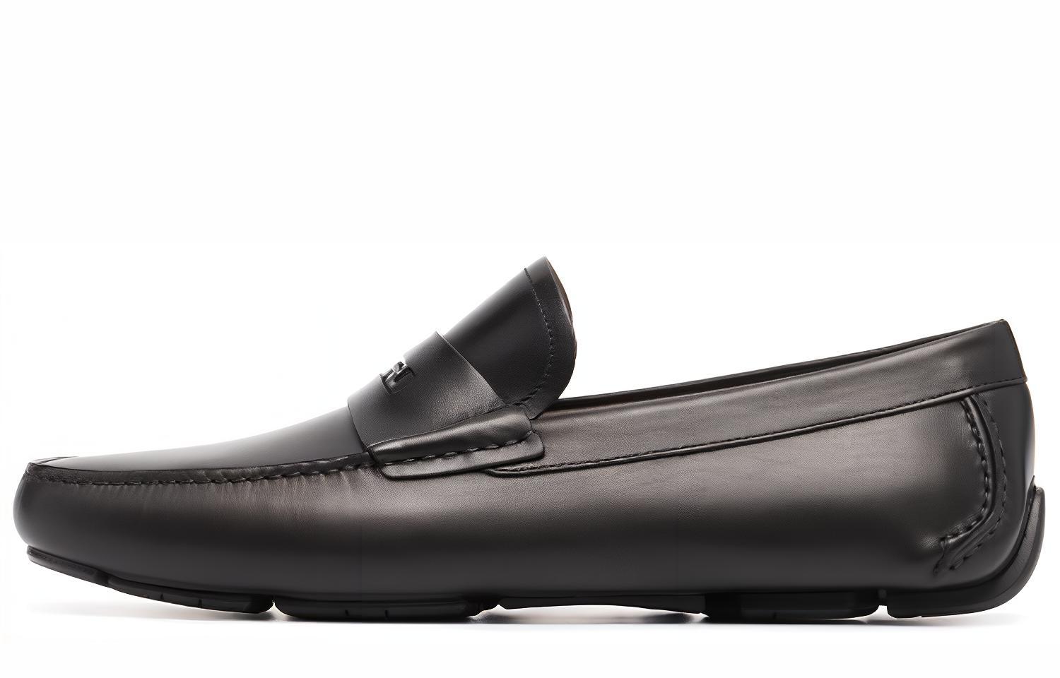 (W) FERRAGAMO Leather Loafers 'Black'