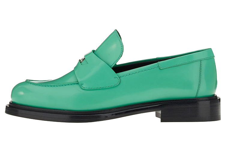 (W) FERRAGAMO Leather Loafers 'Light Aqua Green'