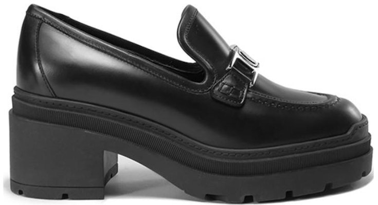 (W) FERRAGAMO Kasut Loafer Kulit Logo 'Platform Hitam' 01D657-753950 Order (W) FERRAGAMO Kasut Loafer Kulit Logo 'Platform Hitam' 01D657-753950