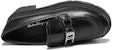 (W) FERRAGAMO Kasut Loafer Kulit Logo 'Platform Hitam' 01D657-753950