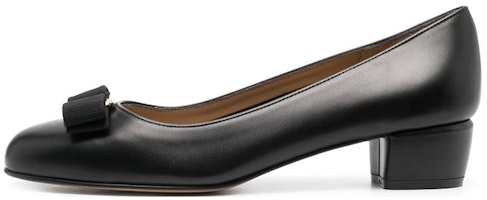 (Women) FERRAGAMO Leather Mule 'Black Chunky Heel' 01G324-765658 (Women) FERRAGAMO Leather Mule 'Black Chunky Heel' 01G324-765658