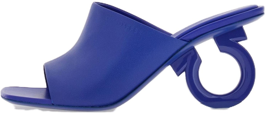 (W) FERRAGAMO Mules de Cuero 'Azul Punta Cuadrada Confort' 01F613-765906 Buy (W) FERRAGAMO Mules de Cuero 'Azul Punta Cuadrada Confort' 01F613-765906