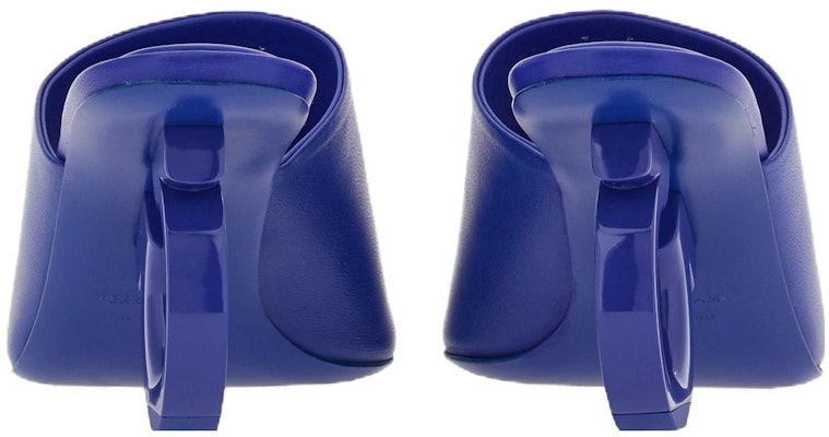 (W) FERRAGAMO Mules de Cuero 'Azul Punta Cuadrada Confort' 01F613-765906 Shop (W) FERRAGAMO Mules de Cuero 'Azul Punta Cuadrada Confort' 01F613-765906