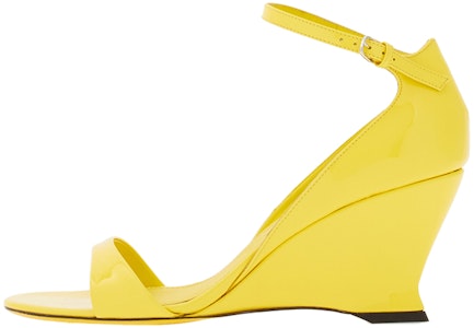 FERRAGAMO菲拉格慕 牛皮革 露指撥扣 一字帶涼鞋 7cm 女款 黃色 Buy FERRAGAMO菲拉格慕 牛皮革 露指撥扣 一字帶涼鞋 7cm 女款 黃色