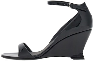 (Women) FERRAGAMO Vidette Patent Leather Wedge Sandals 'Black' 01G484-766344 (Women) FERRAGAMO Vidette Patent Leather Wedge Sandals 'Black' 01G484-766344