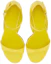 Lookbook (W) FERRAGAMO Leder Sandalen Gelb mit Offener Spitze und Schnallenriemen 01G484-766347