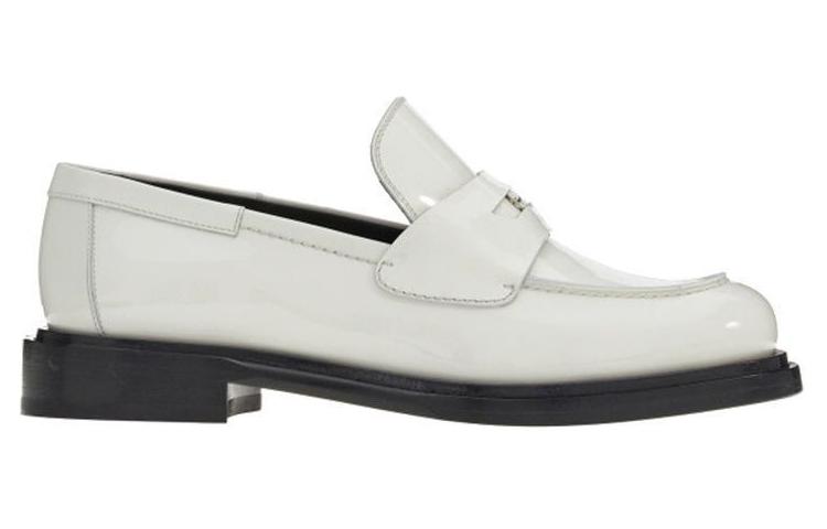 (W) FERRAGAMO Nyx 30 Patent Leather Loafers 'White' 圖 2