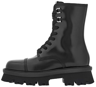 FERRAGAMO菲拉格慕 皮革 厚底圓頭 短筒靴 2cm 女款 黑色 Buy FERRAGAMO菲拉格慕 皮革 厚底圓頭 短筒靴 2cm 女款 黑色