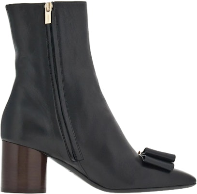 (Women) FERRAGAMO Leather Round-Toe Slip-On Ankle Boots 'Black' 01G004-763184 Order (Women) FERRAGAMO Leather Round-Toe Slip-On Ankle Boots 'Black' 01G004-763184