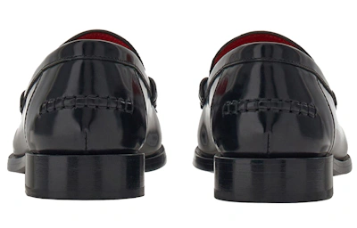 (Women) FERRAGAMO Leather Slip-On 'Black Logo'