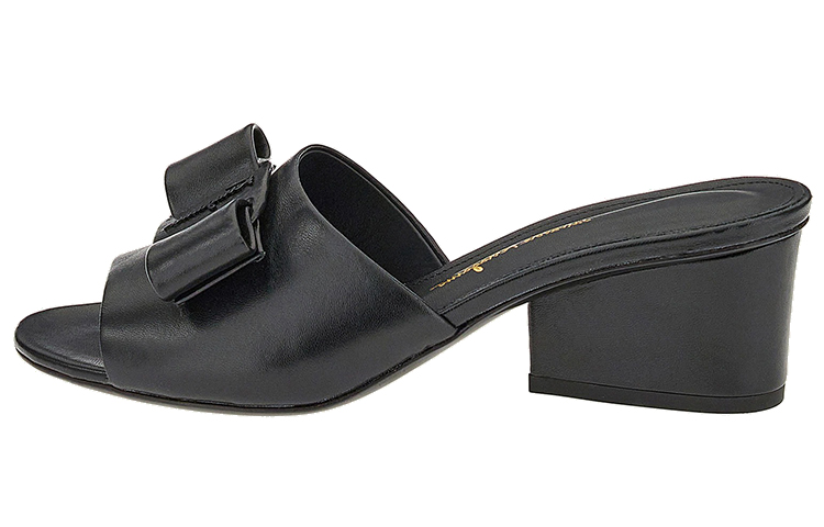 (W) FERRAGAMO Viva Bow 60mm Mules 'Black'