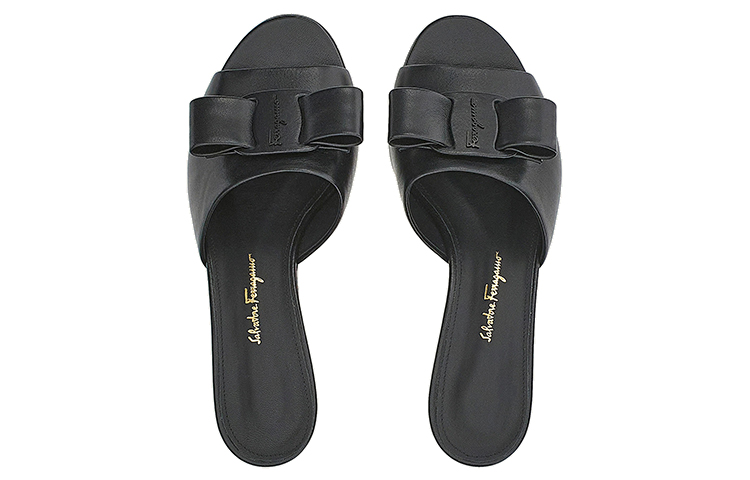 (W) FERRAGAMO Viva Bow 60mm Mules 'Black' 圖 3