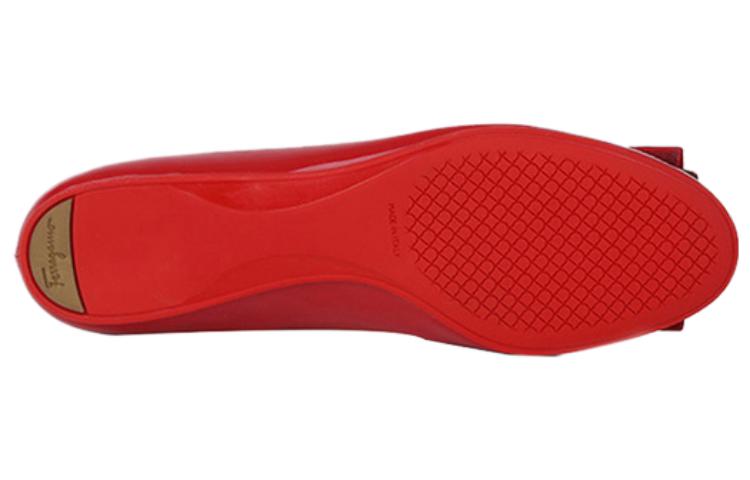 (W) FERRAGAMO Leather Sneaker 'Red' 圖 4