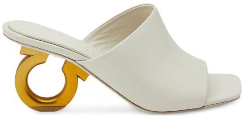 (W) フェラガモ レザー白 オープン トゥ サンダル 01F969-763351 Order (W) フェラガモ レザー白 オープン トゥ サンダル 01F969-763351