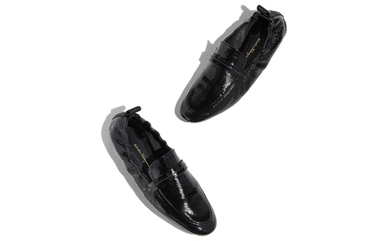 (W) FERRAGAMO Lipari 'Patent Black Flats' 圖 4
