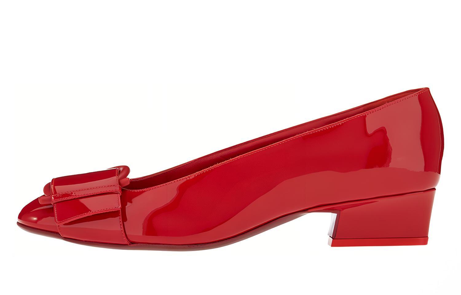 (Women) FERRAGAMO Lipstick Ballerinas 'Red' 01C802-751005