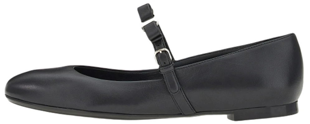(Women) FERRAGAMO Lizz Leather Ballerina Shoes 'Black' 01C876-750488 Buy (Women) FERRAGAMO Lizz Leather Ballerina Shoes 'Black' 01C876-750488